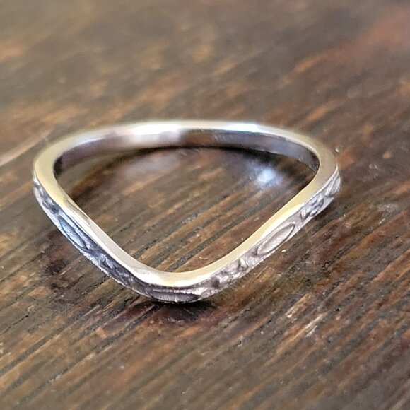 1/3 Carat Diamond, 14K White Gold Engagement Ring Set, Size 5, Vintage-Inspired - Picture 5 of 5